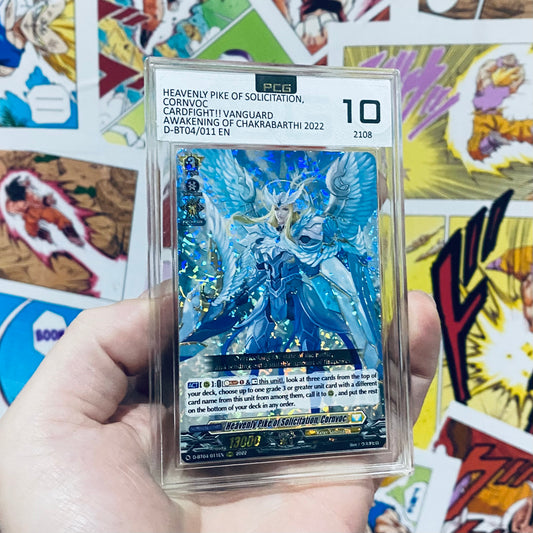 Cardfight Vanguard Heavenly Pike of Solicitation Cornvoc D-BT04/011EN RRR Graded Pristine 10