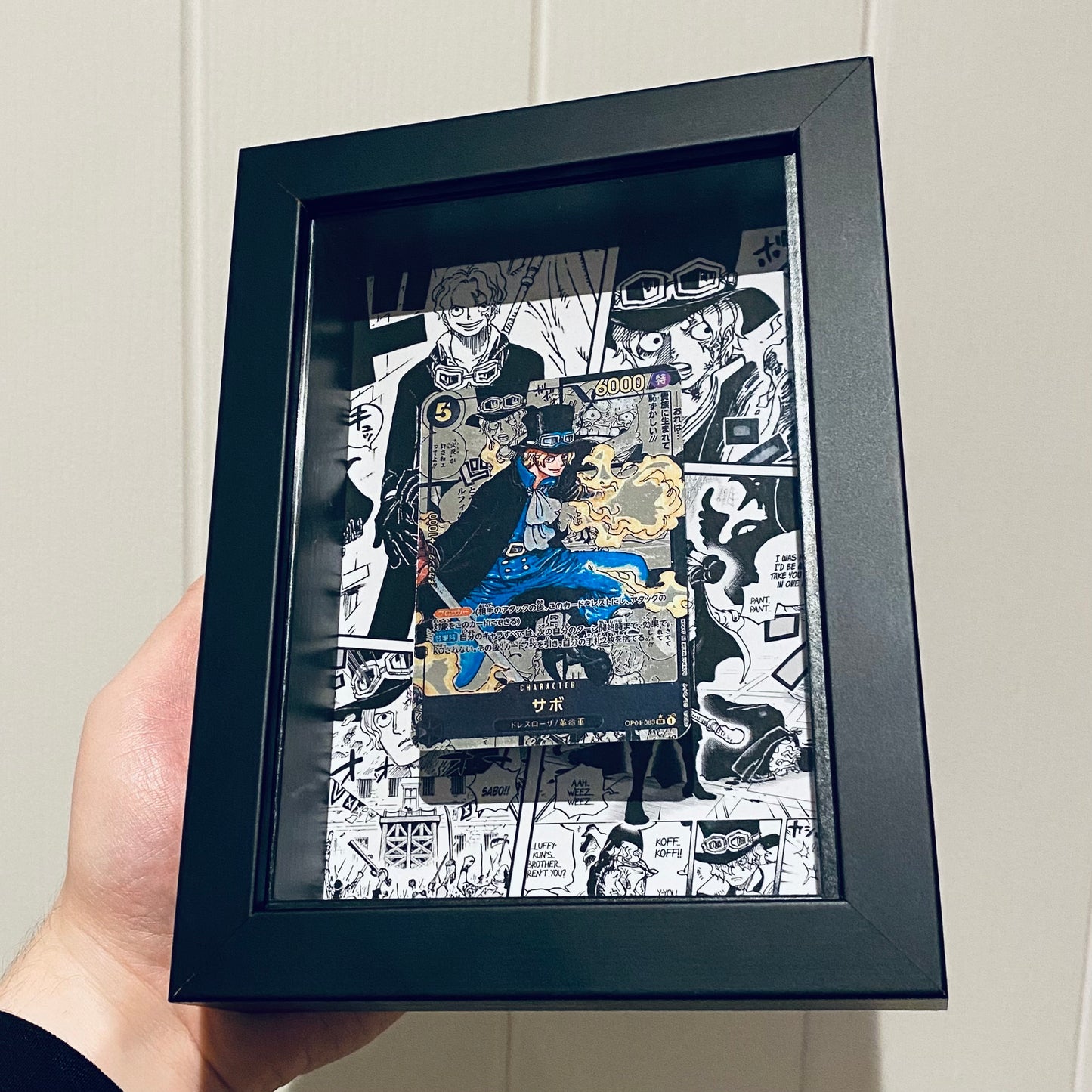 One Piece Manga Sabo 3D Art Frame