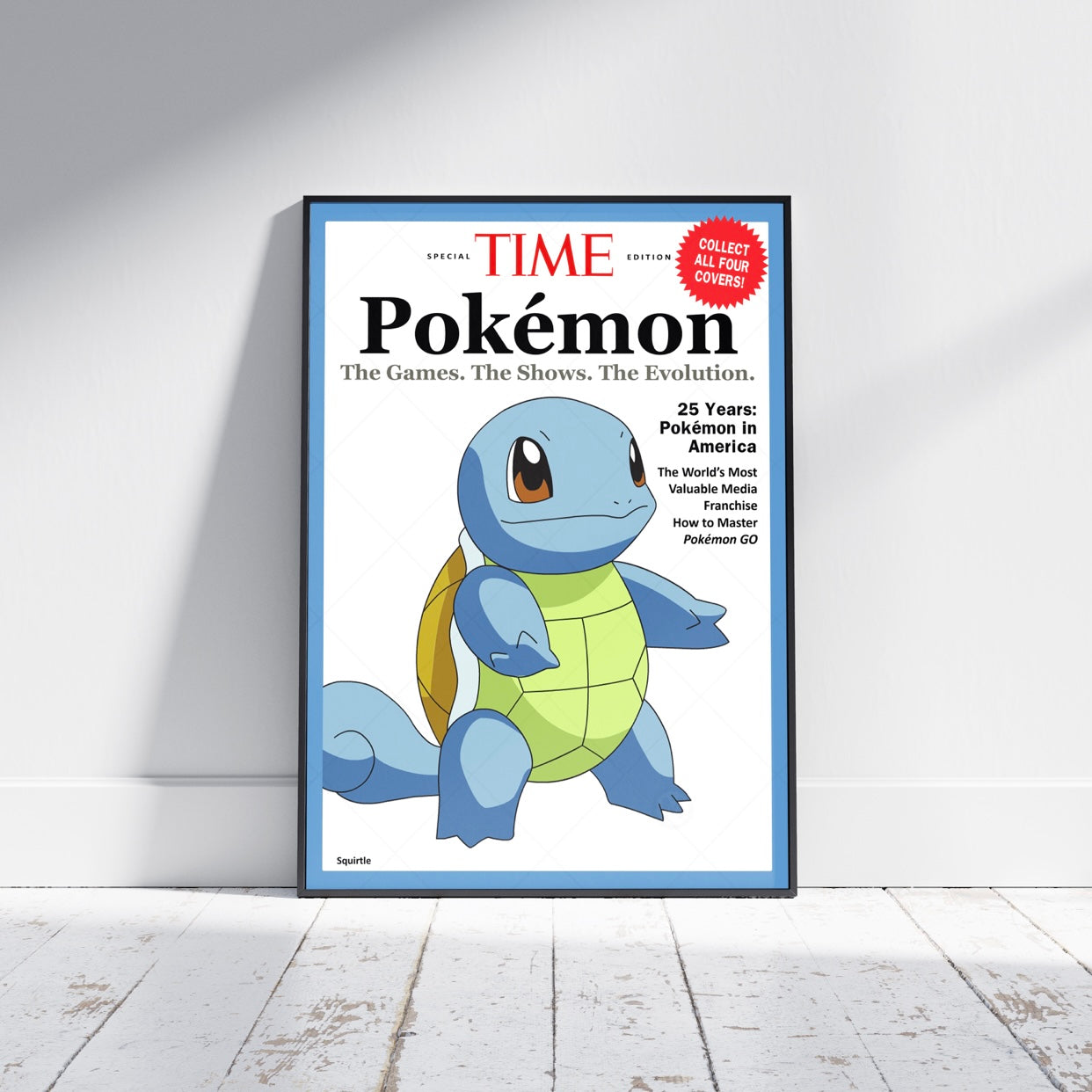 Pokemon Time Magazine Covers Full Set (x7) Poster Prints - Frame Options