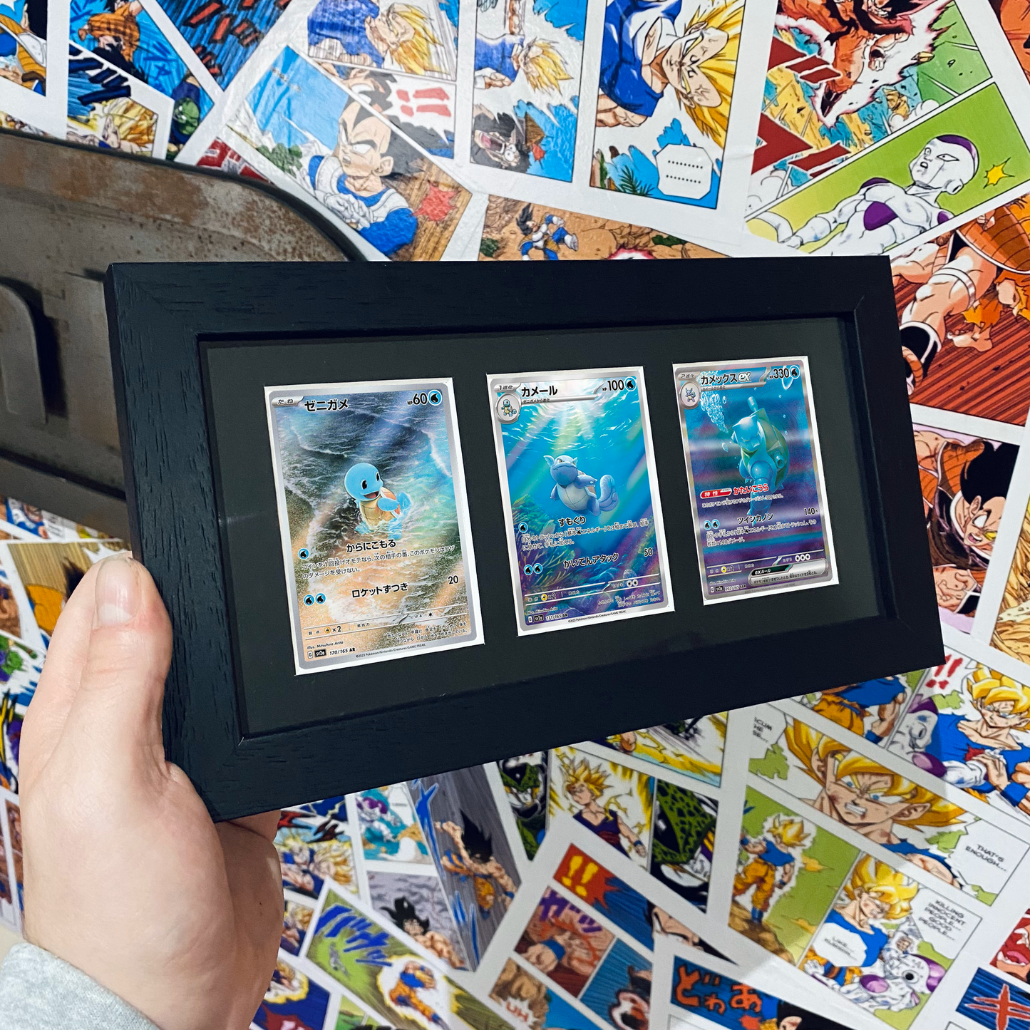 Pokemon 151 Japanese Water Starter Card Frame