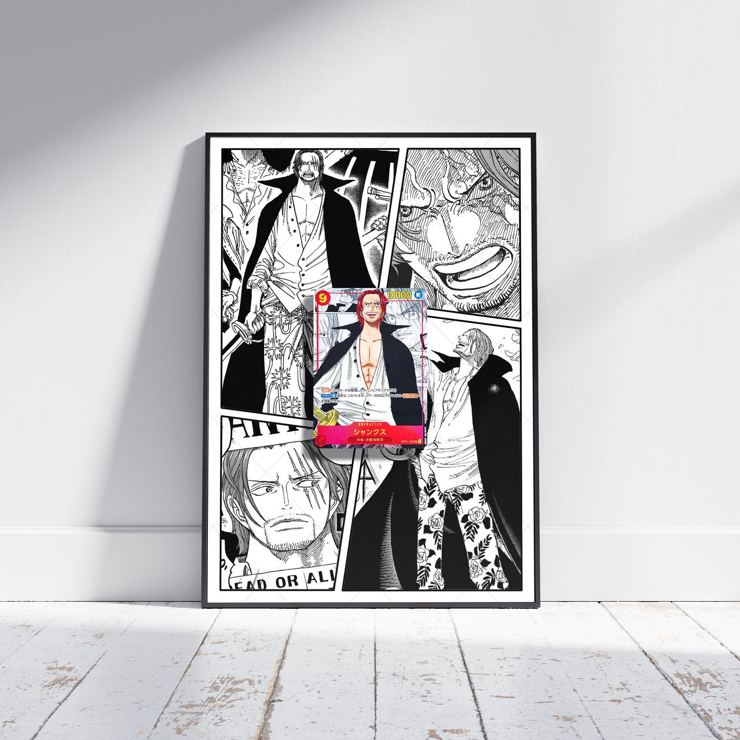 One Piece Manga Shanks 3D Art Frame