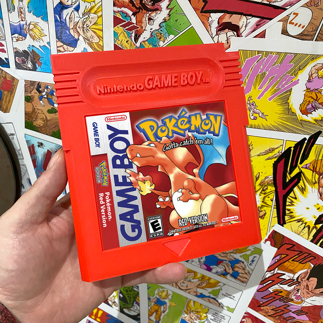 Pokemon Jumbo 3D Printed Gameboy Cartridge Full Set