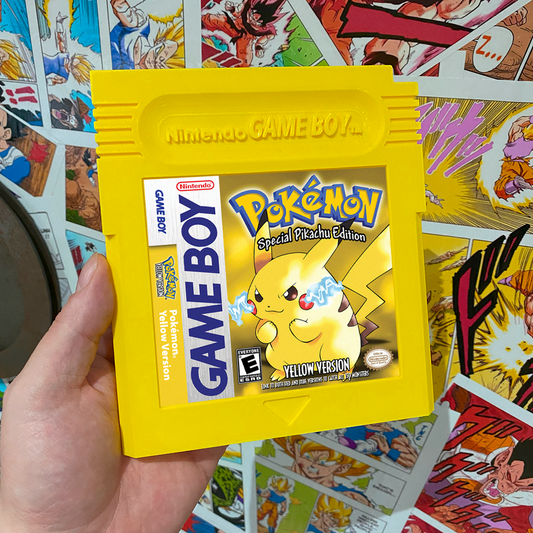 Pokemon Yellow Jumbo 3D Printed Gameboy Cartridge