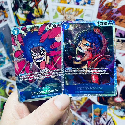 One Piece OP-02 Ivankov SR & Alt Art SR OP02-051, Secret Rare, OP, Trading Cards, TCG