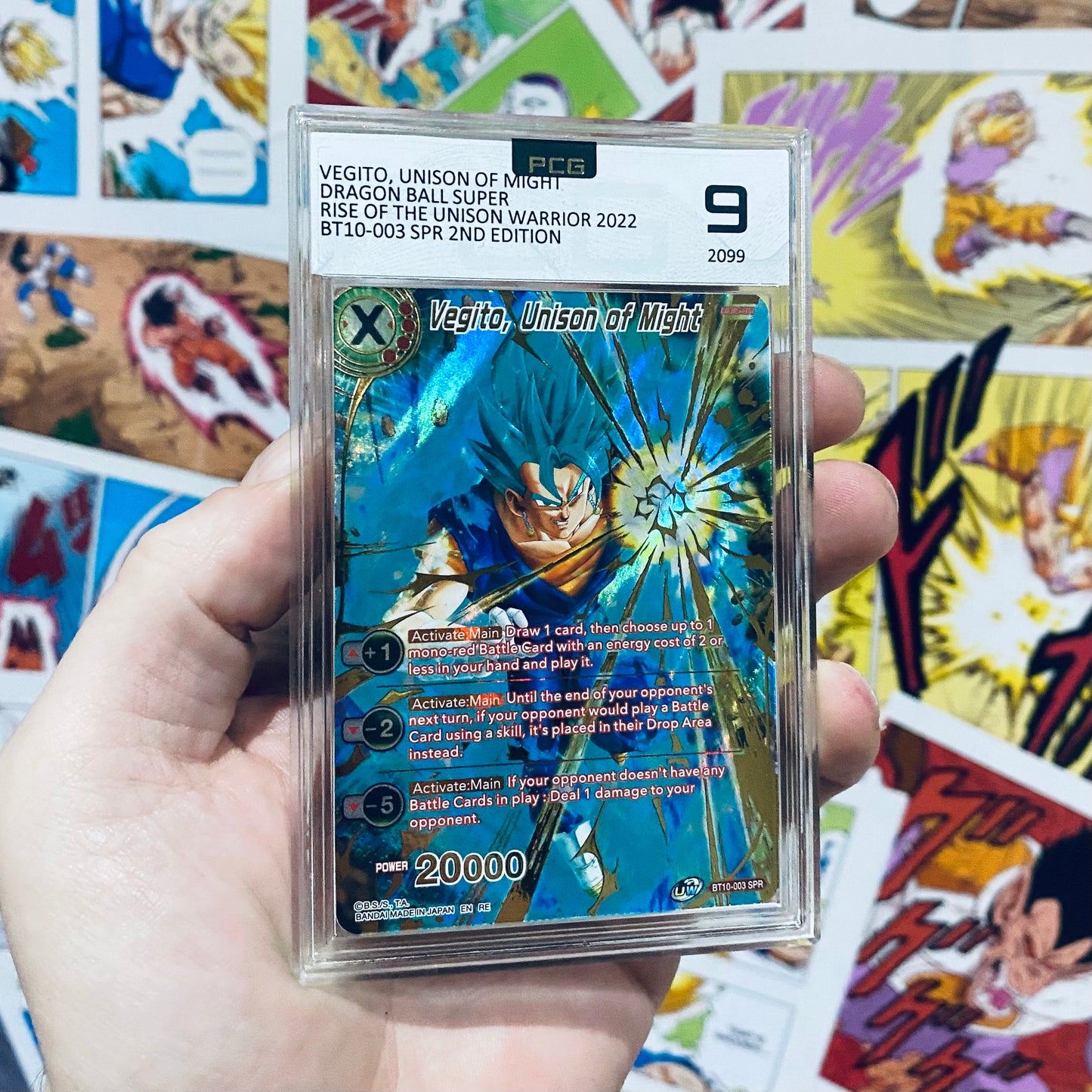 Dragon Ball Super Vegito Unison of Might BT10-003 SPR Near Mint 9