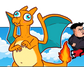 Kim's Charizard @TheWilks69 Merch - Tee, Collab, Crossover, Pokemon, Clothing