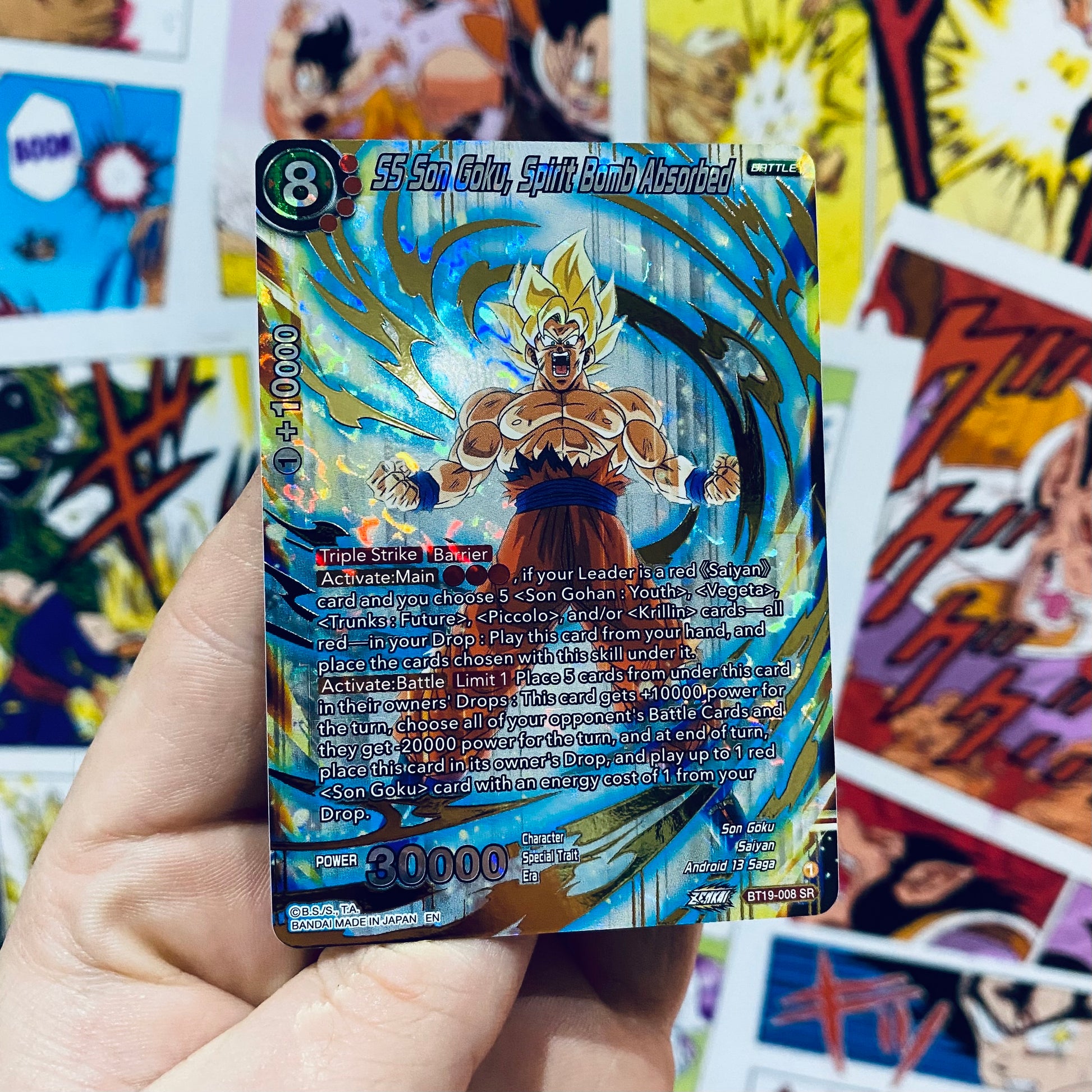 Dragonball super SS Son Goku, Spirit bomb aborbed, DBS, Trading cards, TCG, Mint condition