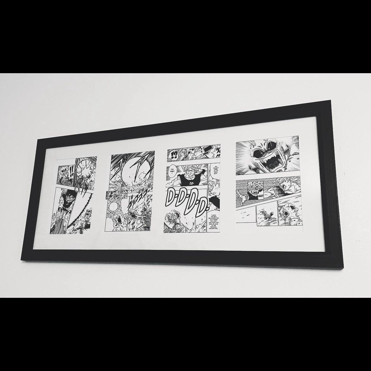 Dragonball z Manga poster print, Manga, Anime, Black and white, DBZ, Pane images, Comic