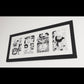 Dragonball z Manga poster print, Manga, Anime, Black and white, DBZ, Pane images, Comic