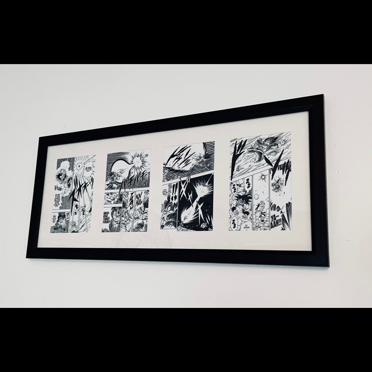 Dragonball z Manga poster print,  Manga, Anime, Black and white, DBZ, Pane images, Comic