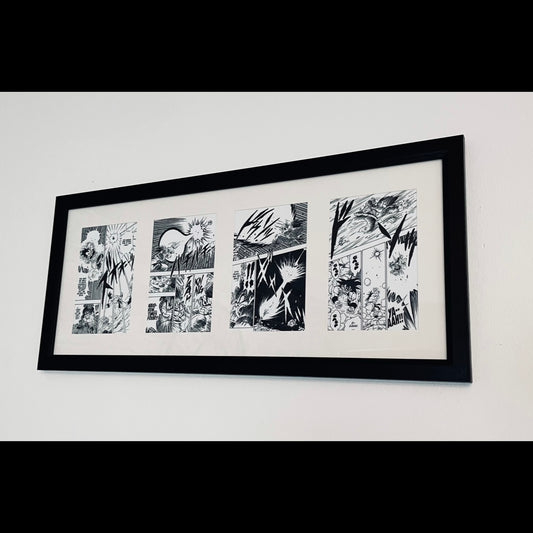 Dragonball z Manga poster print,  Manga, Anime, Black and white, DBZ, Pane images, Comic