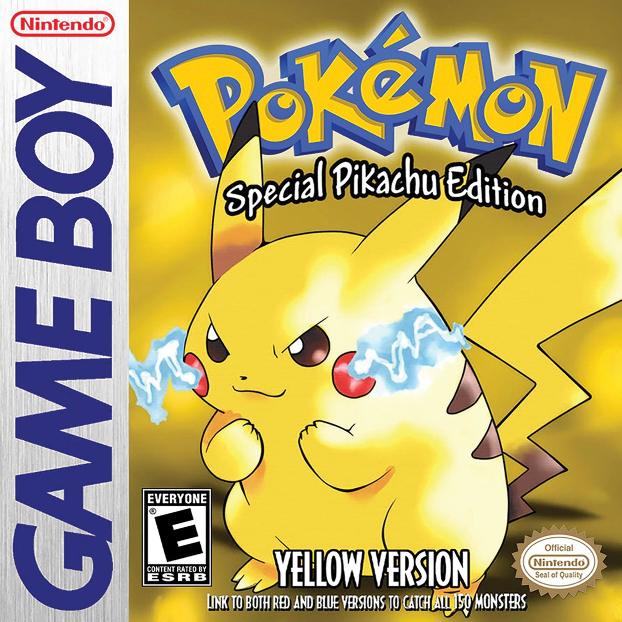 Pokemon Gameboy Cover Poster Print, Nostalgia, Pokemon, Gaming, Game