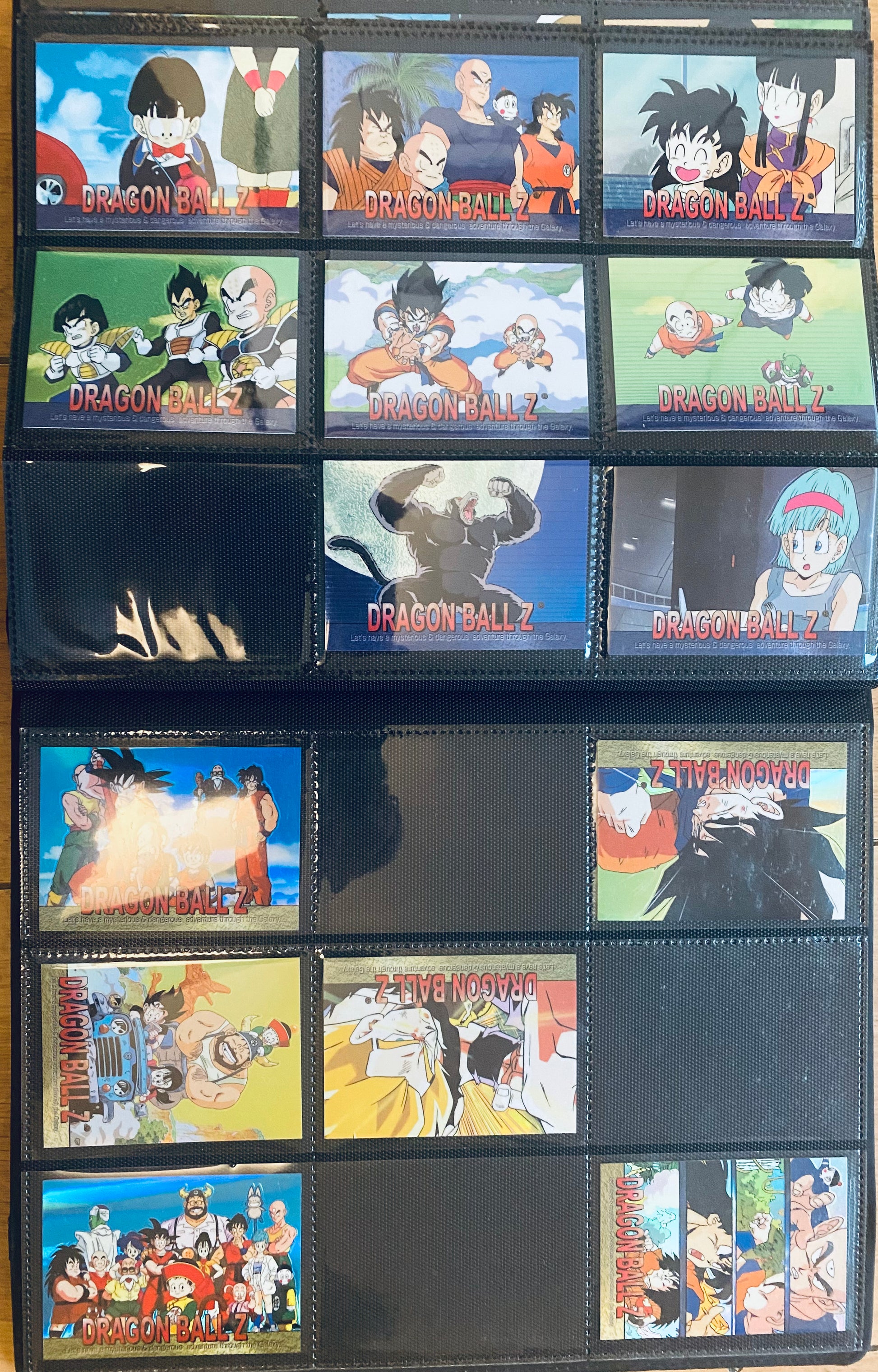 Dragonball Z full chromioum set and binder, TCG, DBZ, Trading cards, 80 piece set, Vintage, 2000, Mint condition.