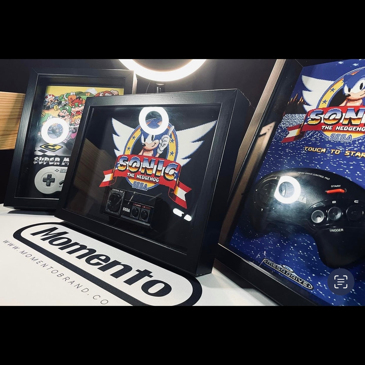 Retro Controller 3D Framed Themes (Original Controllers), Poster, Gaming, Game, Nostalgia, Consoles