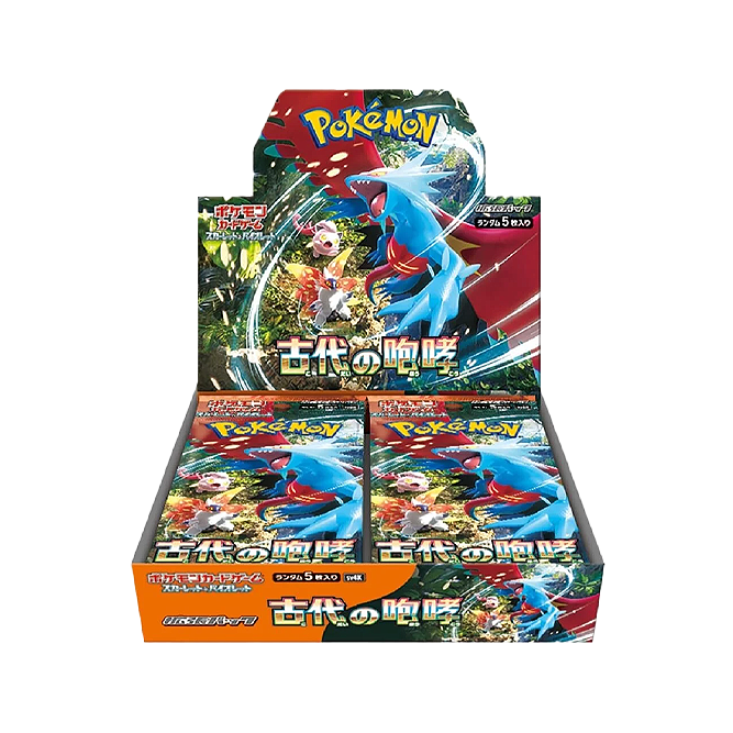 Pokemon Ancient Roar, SV4K Japanese Booster Box, Full booster, Sealed, Pokemon, TCG, Trading Cards