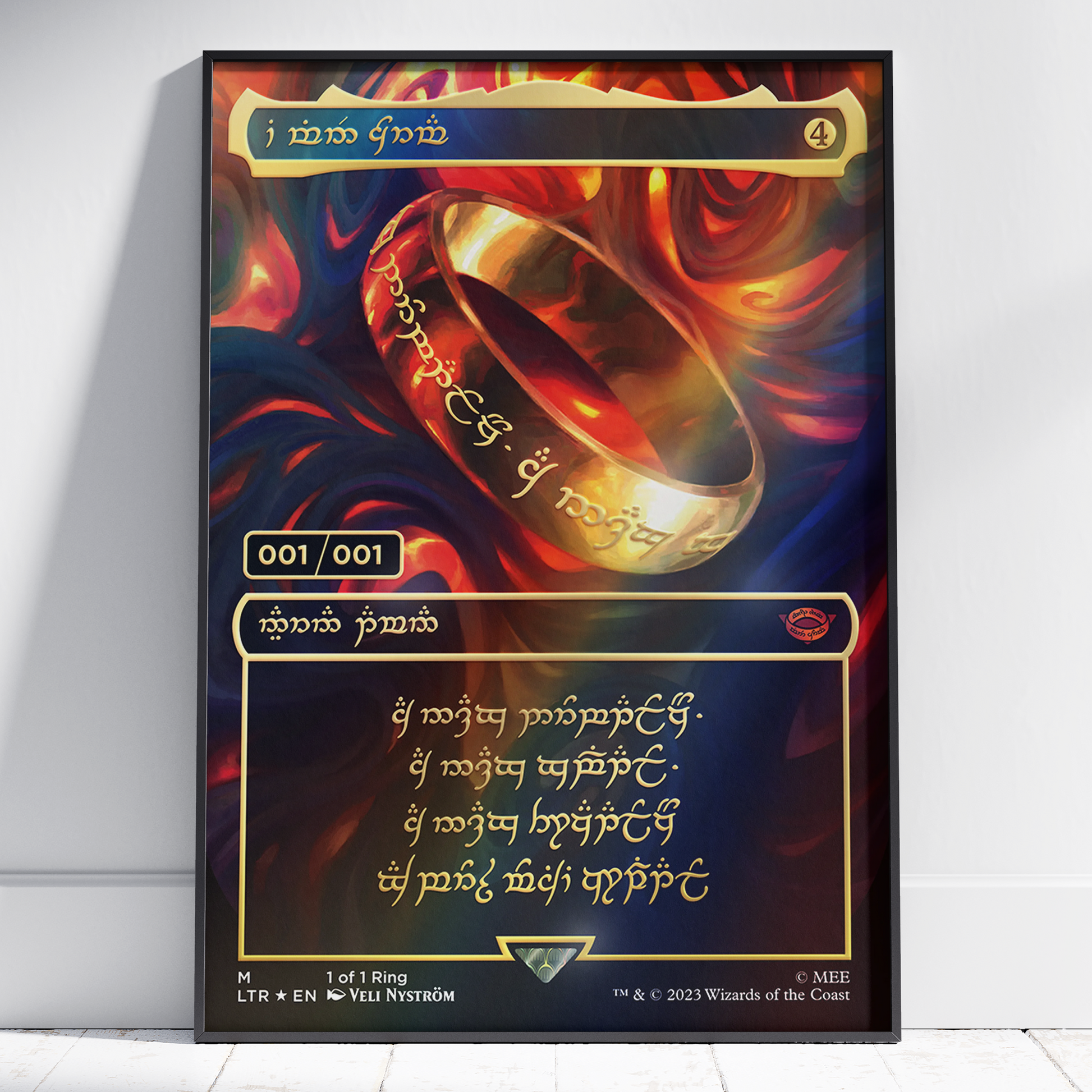 Magic: The Gathering Lord of the Rings 1 of 1 specialised print, Foam, Aluminium, Acrylic, Poster, MTG, LOTR, TCG