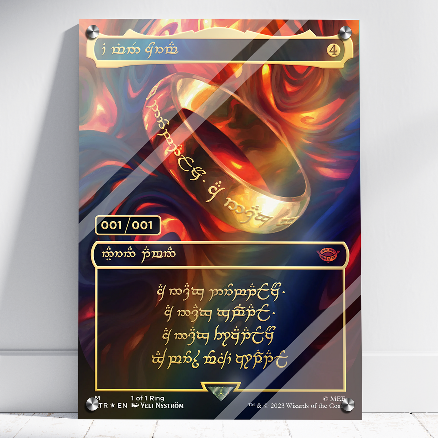 Magic: The Gathering Lord of the Rings 1 of 1 specialised print, Foam, Aluminium, Acrylic, Poster, MTG, LOTR, TCG