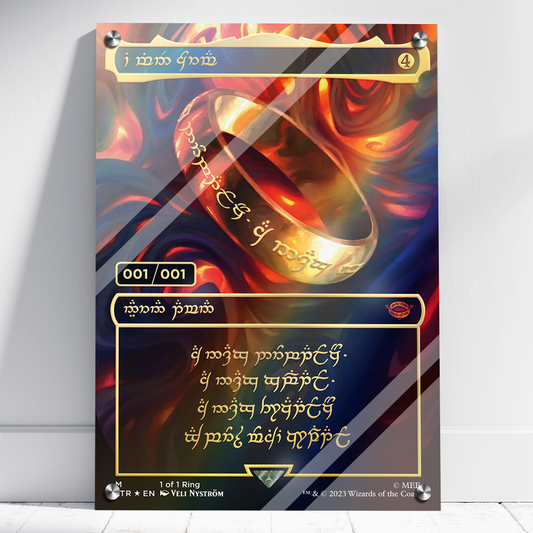 Magic: The Gathering Lord of the Rings 1 of 1 specialised print, Foam, Aluminium, Acrylic, Poster, MTG, LOTR, TCG