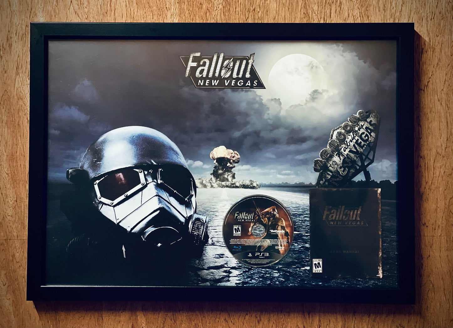 Fallout New Vegas framed theme, FallOut, Game, Gaming, poster