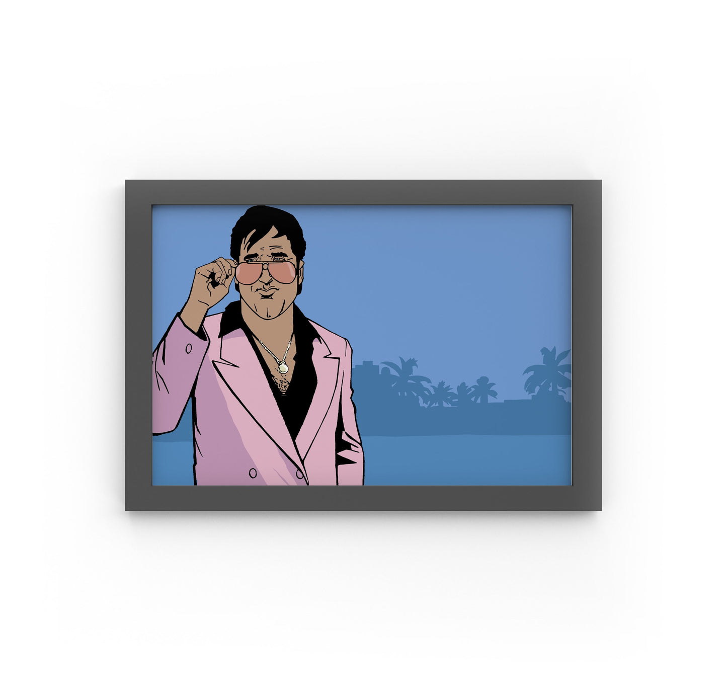 GTA Vice City Poster Print, Grand Theft Auto, Gaming, Game