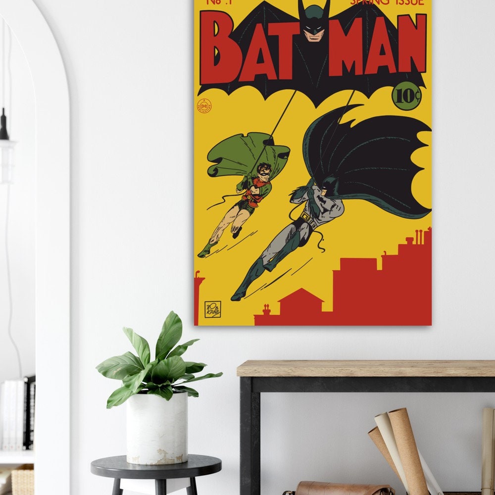 Batman Comic #1 Issue Poster, Nostalgia, Batman and Robin, Spring issue