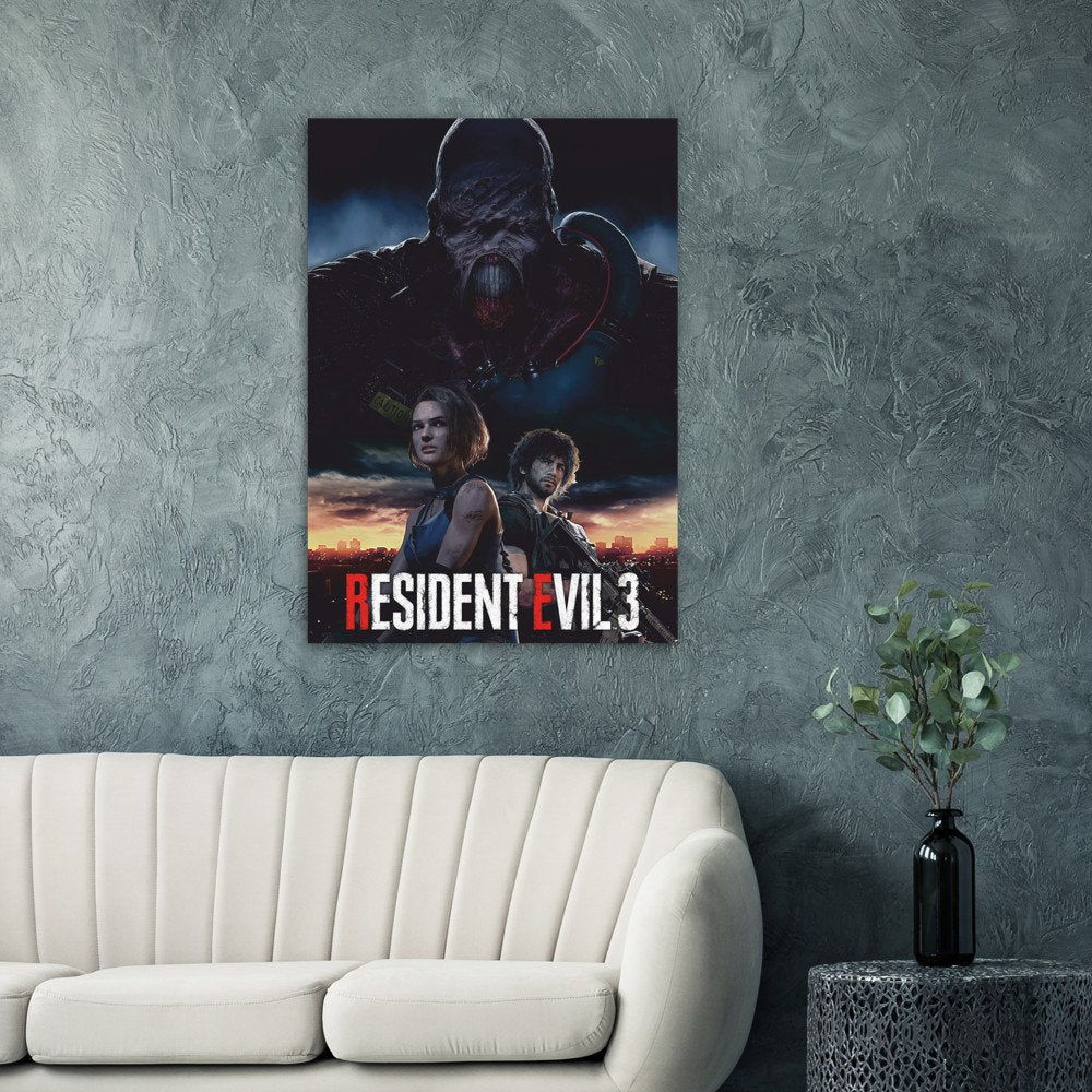 Resident Evil 3 Remake Poster Print, Nostalgia, Posters, Gaming, Game