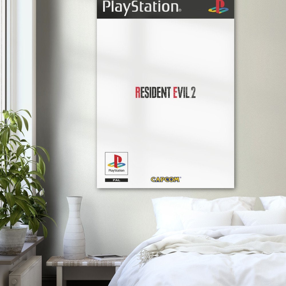 Resident Evil 2 Remake Poster Print, Nostalgia, Posters, Gaming, Game