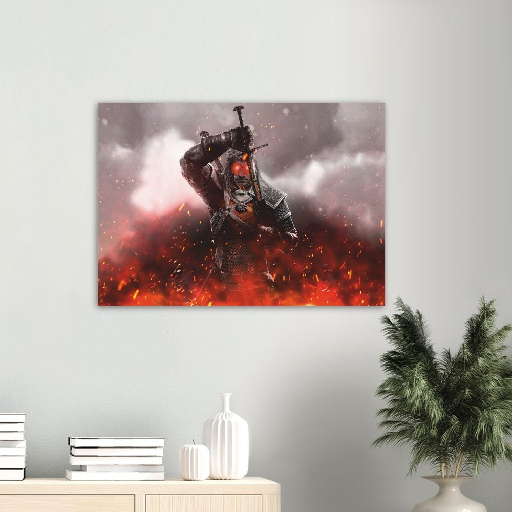 Super Witcher Crossover Poster Print, The Witcher, Superman, Henry Caville, Poster