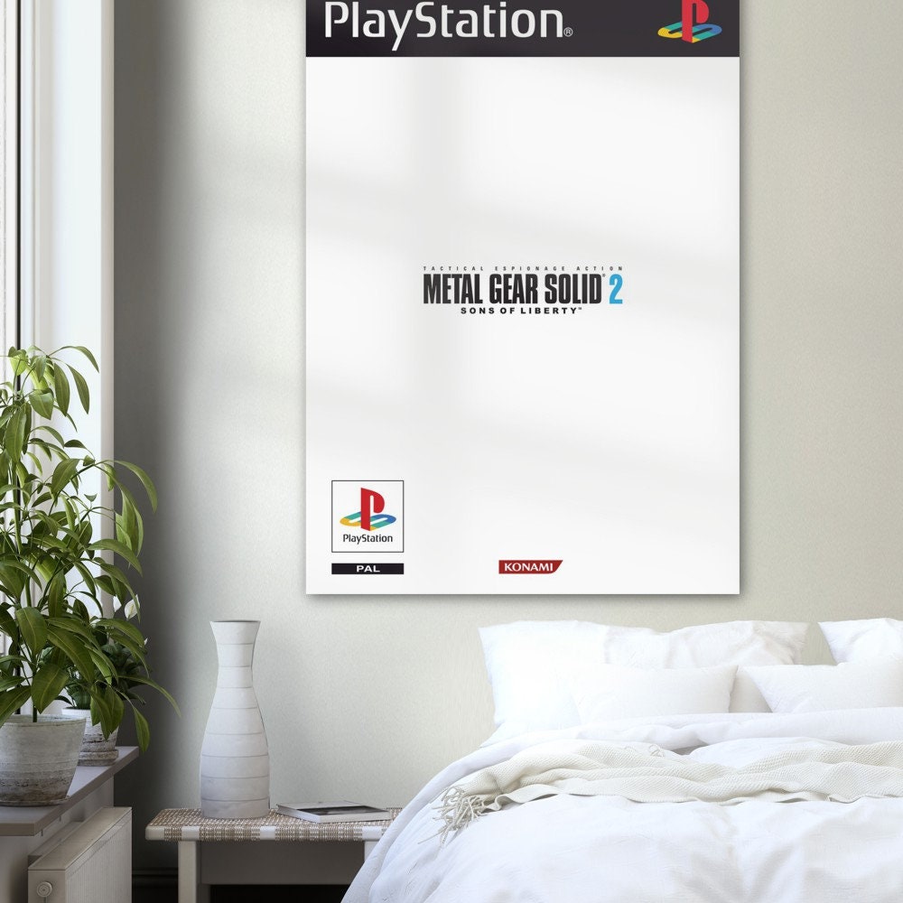 Metal Gear Solid 2 poster print, Gaming, Game, Nostalgia