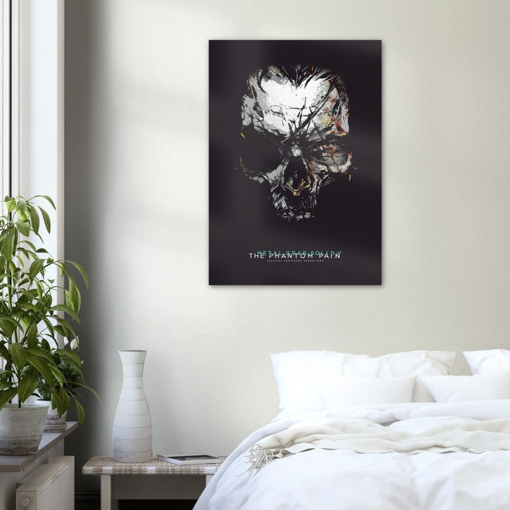 Metal Gear solid Skull poster print, Gaming, Game, Nostalgia