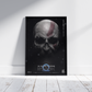 God of war Ragnarok skull poster print, GoW, Gaming, Game