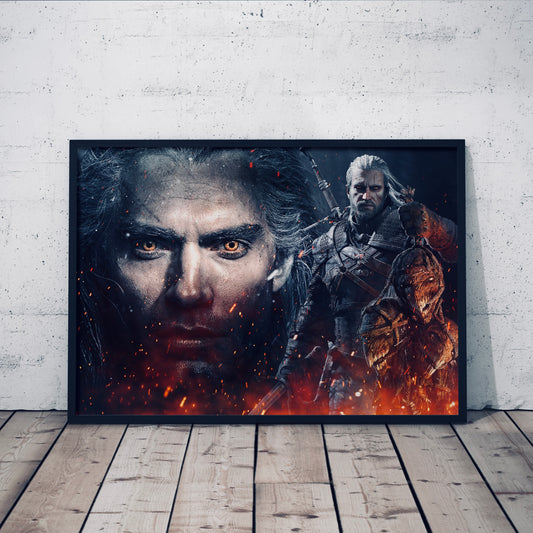 The Witchers Poster Print, TV, Henry Caville, The Witcher