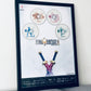 FF9 Themed frame Art edition, Poster, Final Fantasy, Gaming, Nostalgia, Game