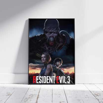 Resident Evil 3 Remake Poster Print, Nostalgia, Posters, Gaming, Game