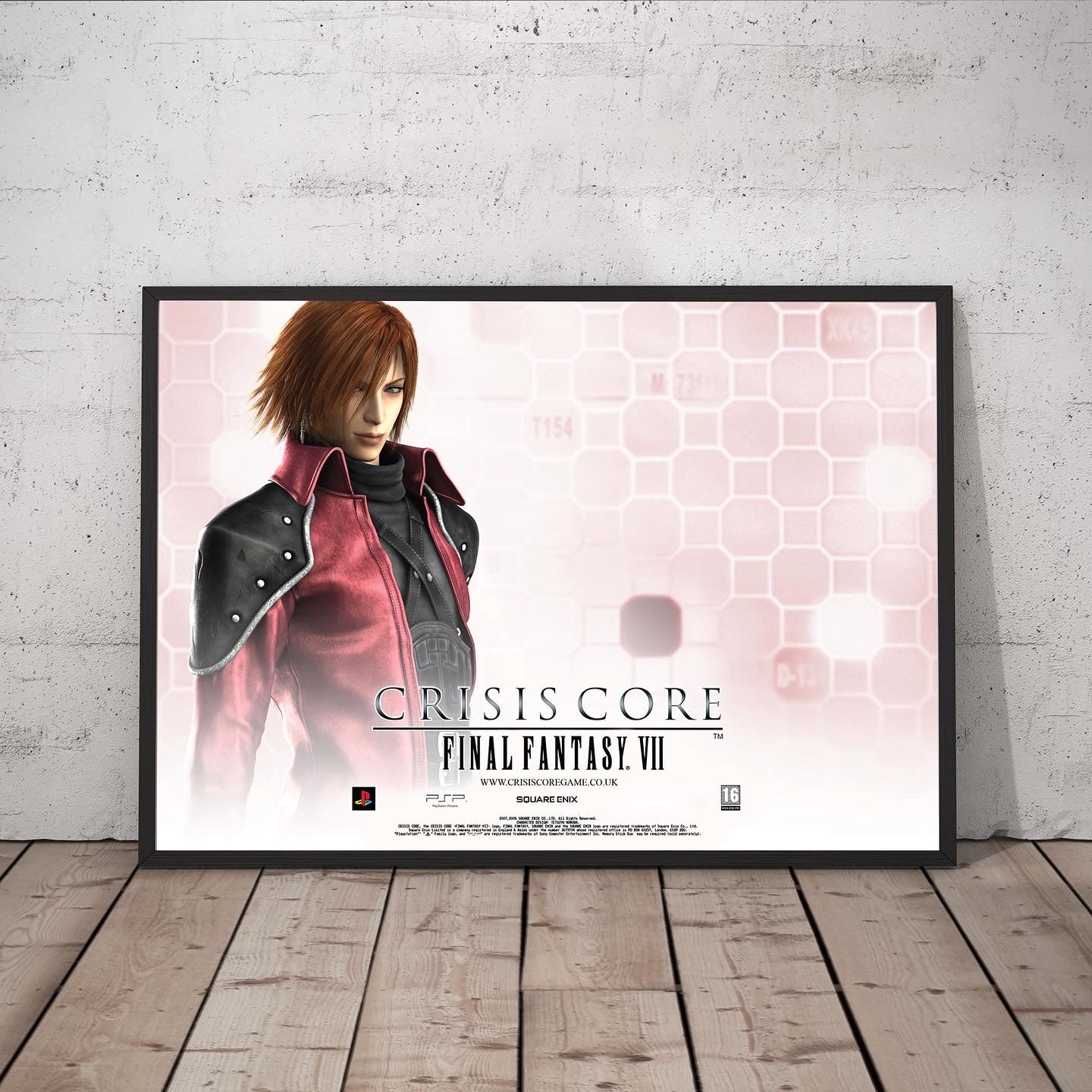 FF7 Crisis Core promo poster print, Final Fantasy, promotional, Gaming