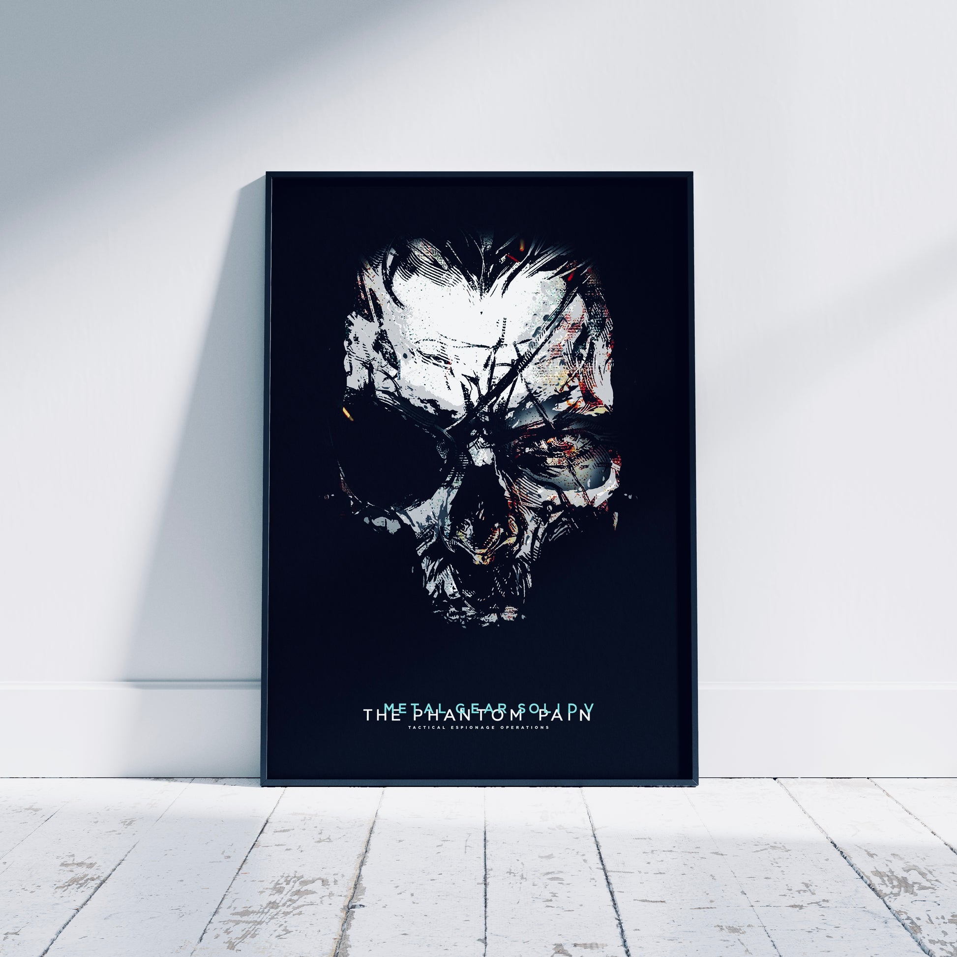 Metal Gear solid Skull poster print, Gaming, Game, Nostalgia