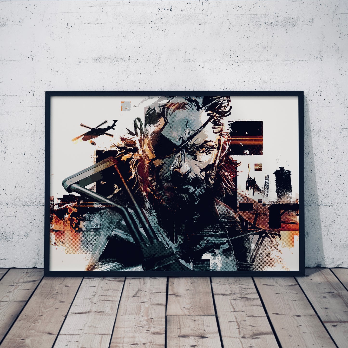 Metal Gear solid Big Boss poster print, Gaming, Game, Nostalgia