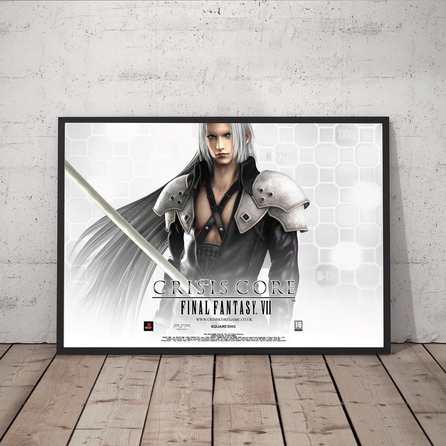 Final fantasy vii 2024 crisis core poster rare framed