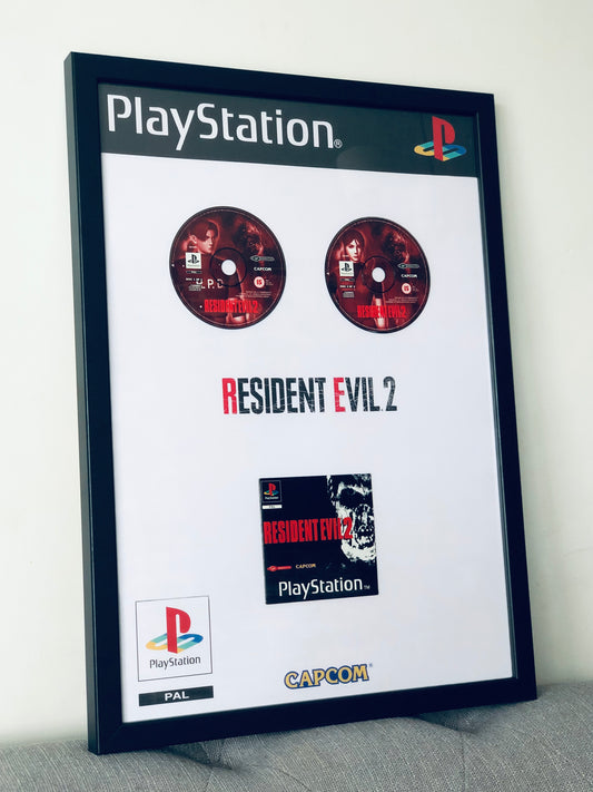 Resident Evil 2 Framed Theme (A2), Nostalgia, Posters, Gaming, Game