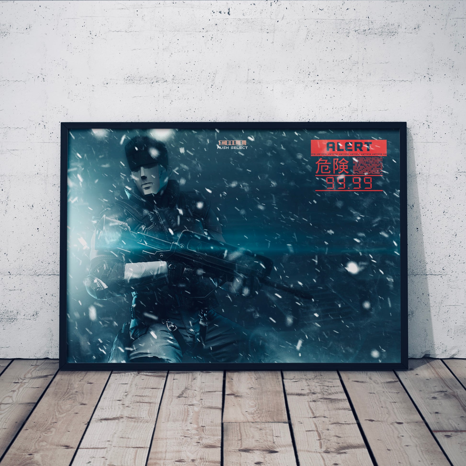 Metal Gear solid Shadow Moses poster print, Gaming, Game, Nostalgia