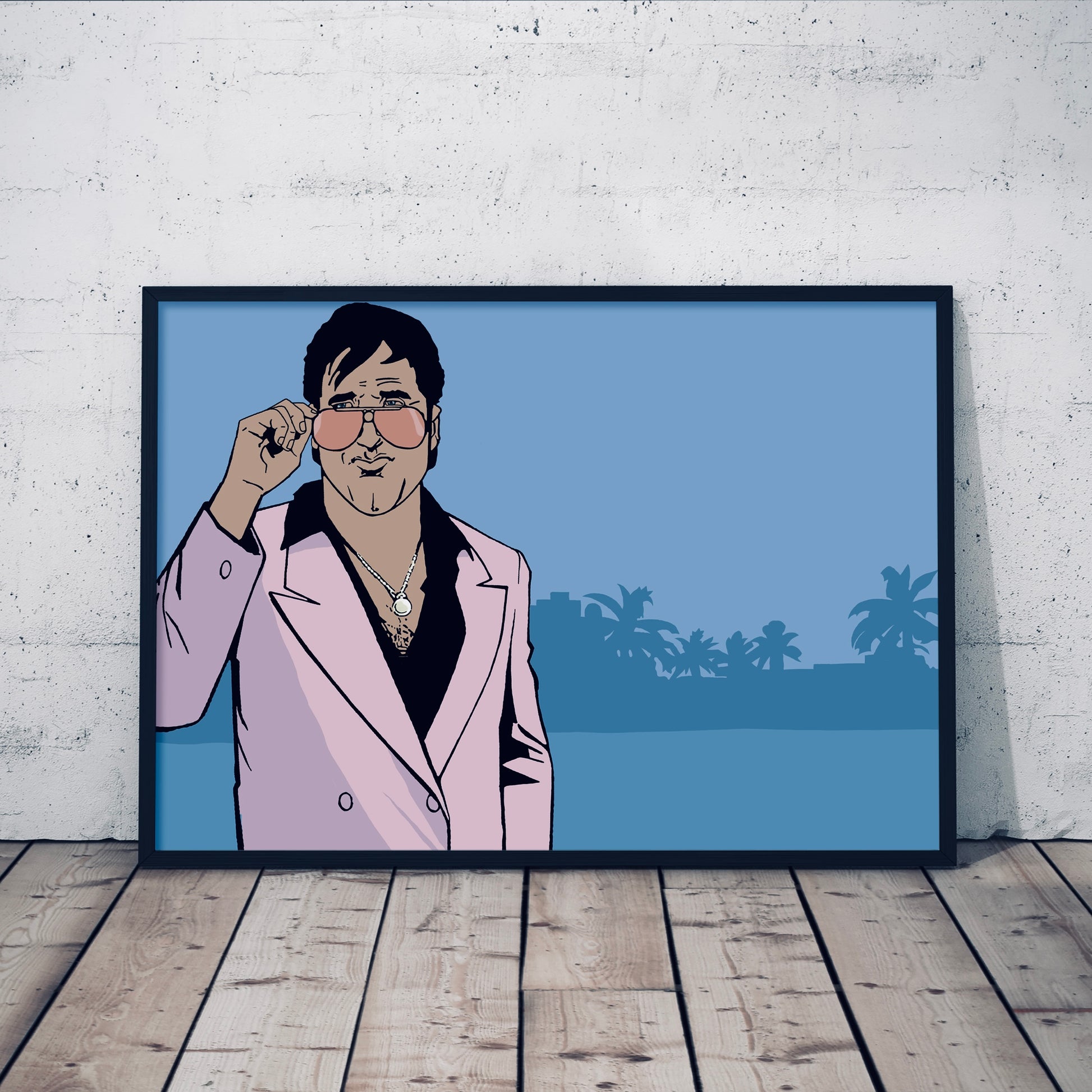 GTA Vice City Poster Print, Grand Theft Auto, Gaming, Game