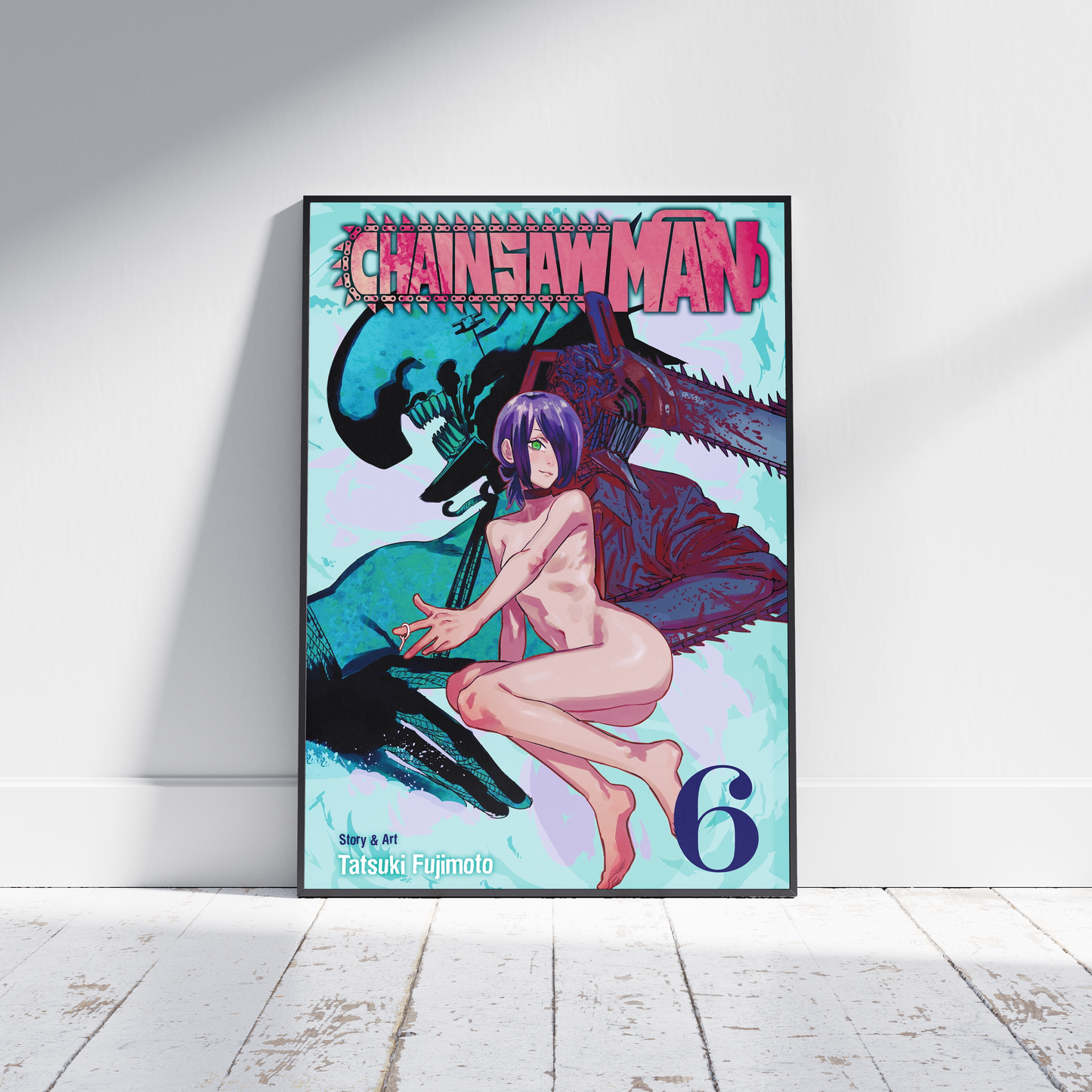 Chainsaw man poster, Chainsawman volume 6, Reze, Anime, Manga, Japanese