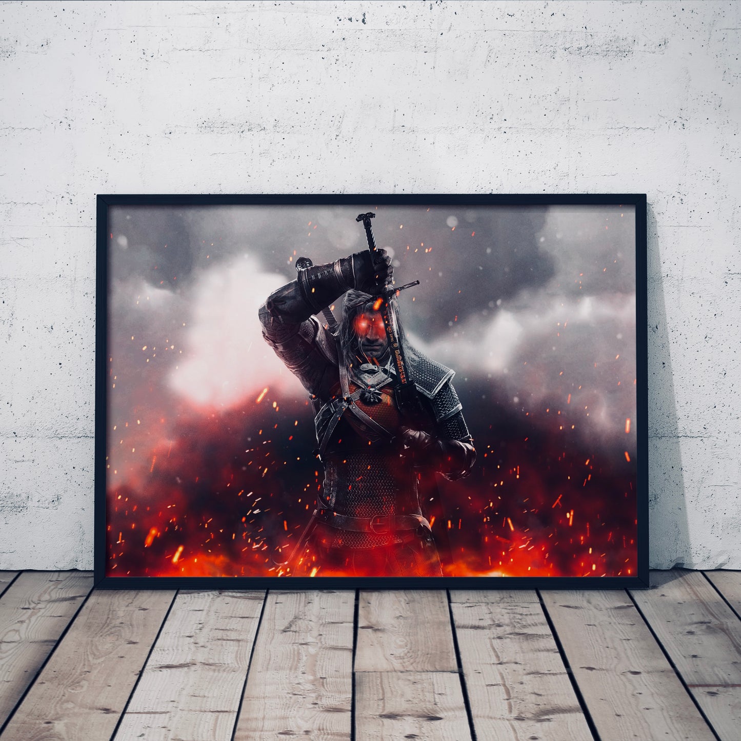 Super Witcher Crossover Poster Print, The Witcher, Superman, Henry Caville, Poster