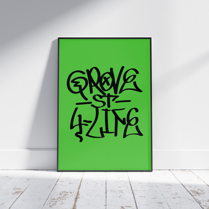 GTA Graffiti poster print, Grand Theft Auto, Gaming, Game