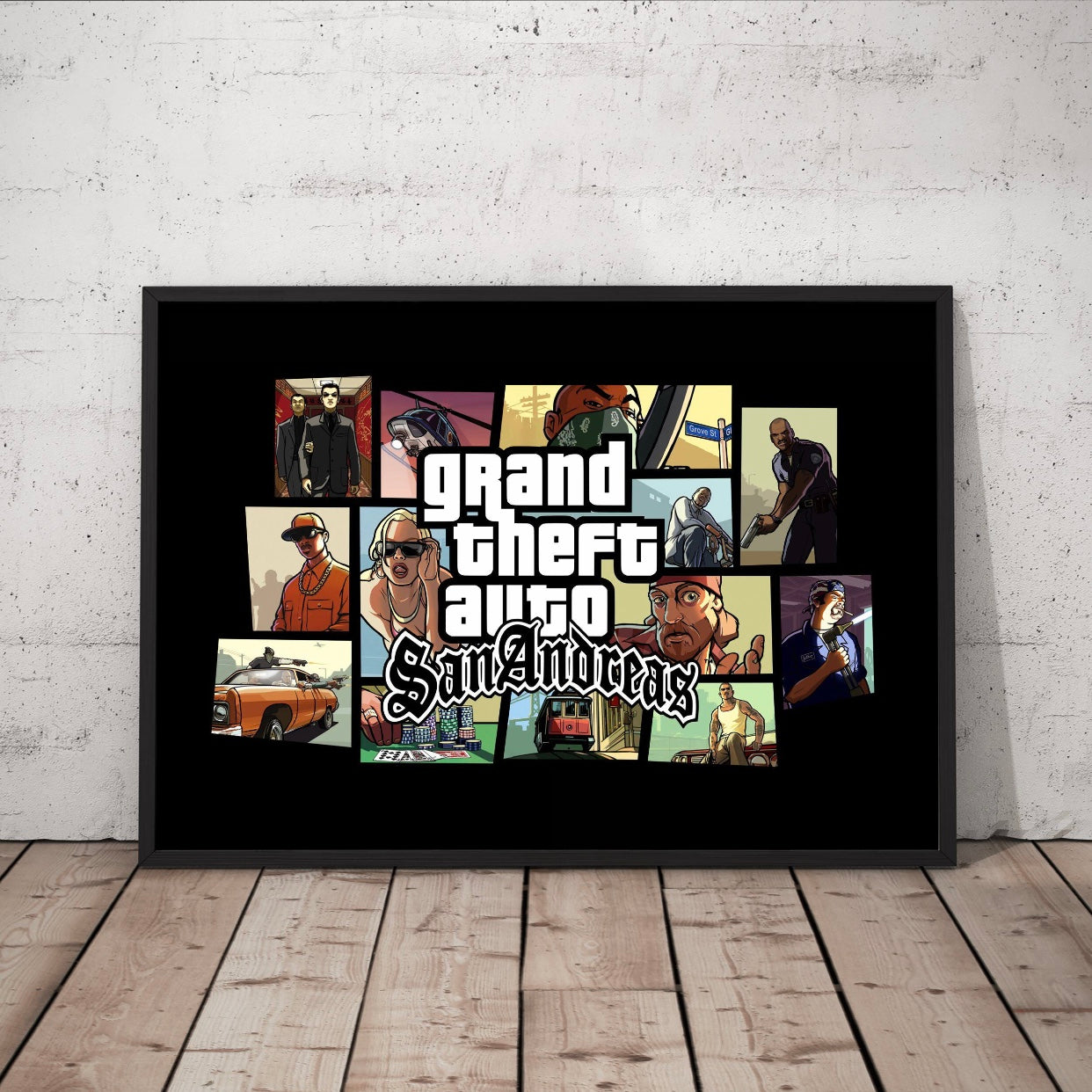 GTA San Andreas poster, Grand Theft Auto, San Andreas, Gaming, Game