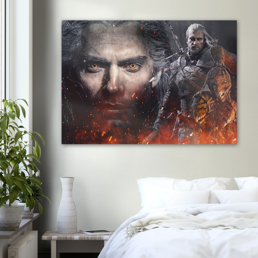 The Witchers Poster Print, TV, Henry Caville, The Witcher