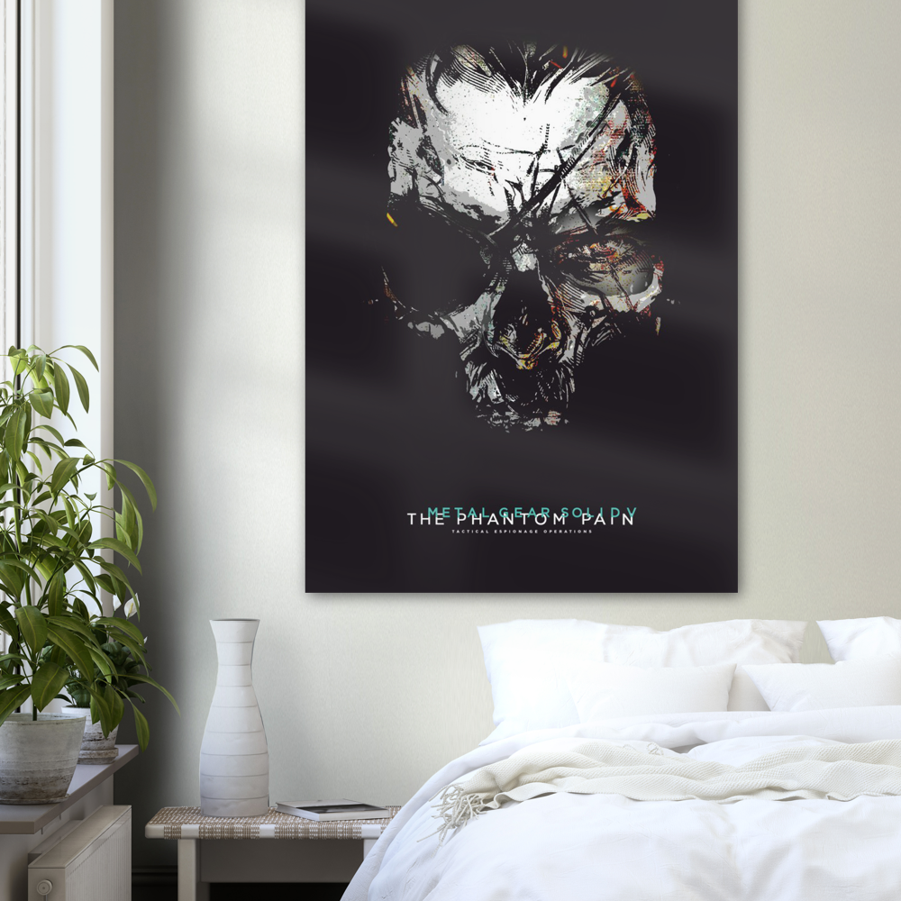 Metal Gear solid Skull poster print, Gaming, Game, Nostalgia