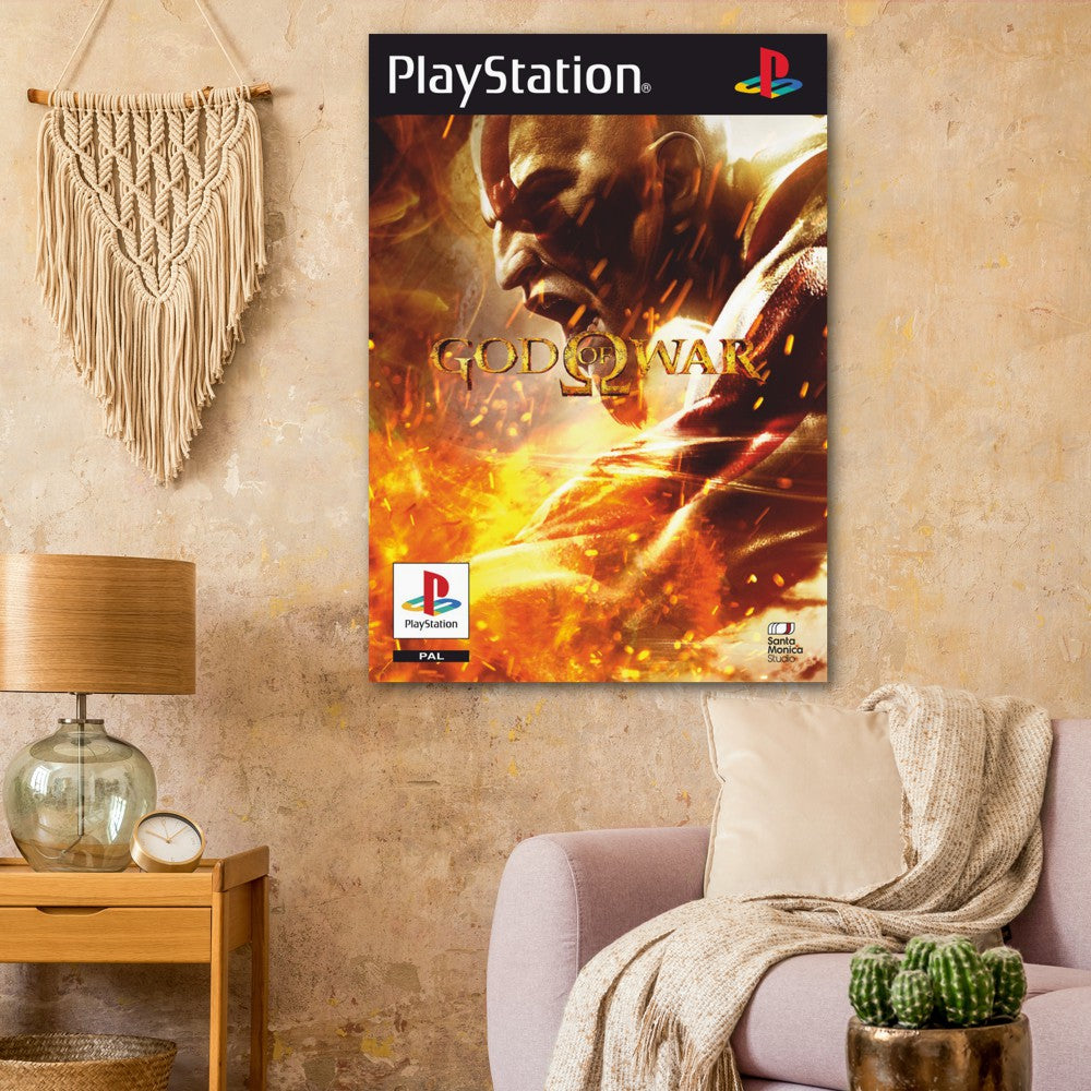 God of war poster print, GoW, Gaming, Game