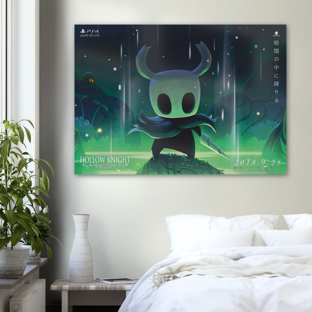 Hollow Knight Promo (Green) Poster Print, Promotional, Japanese, Gaming, Game