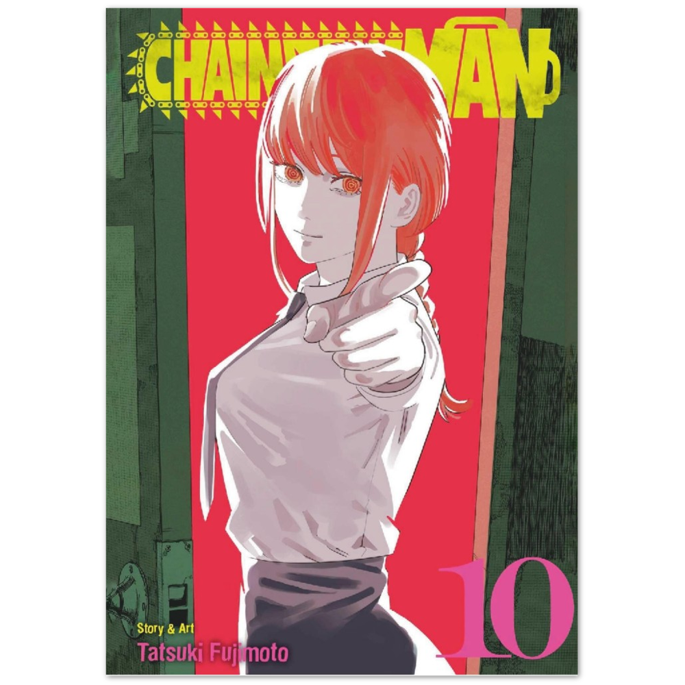 Chainsaw man poster, Chainsawman volume 10, Makima, Anime, Manga, Japanese